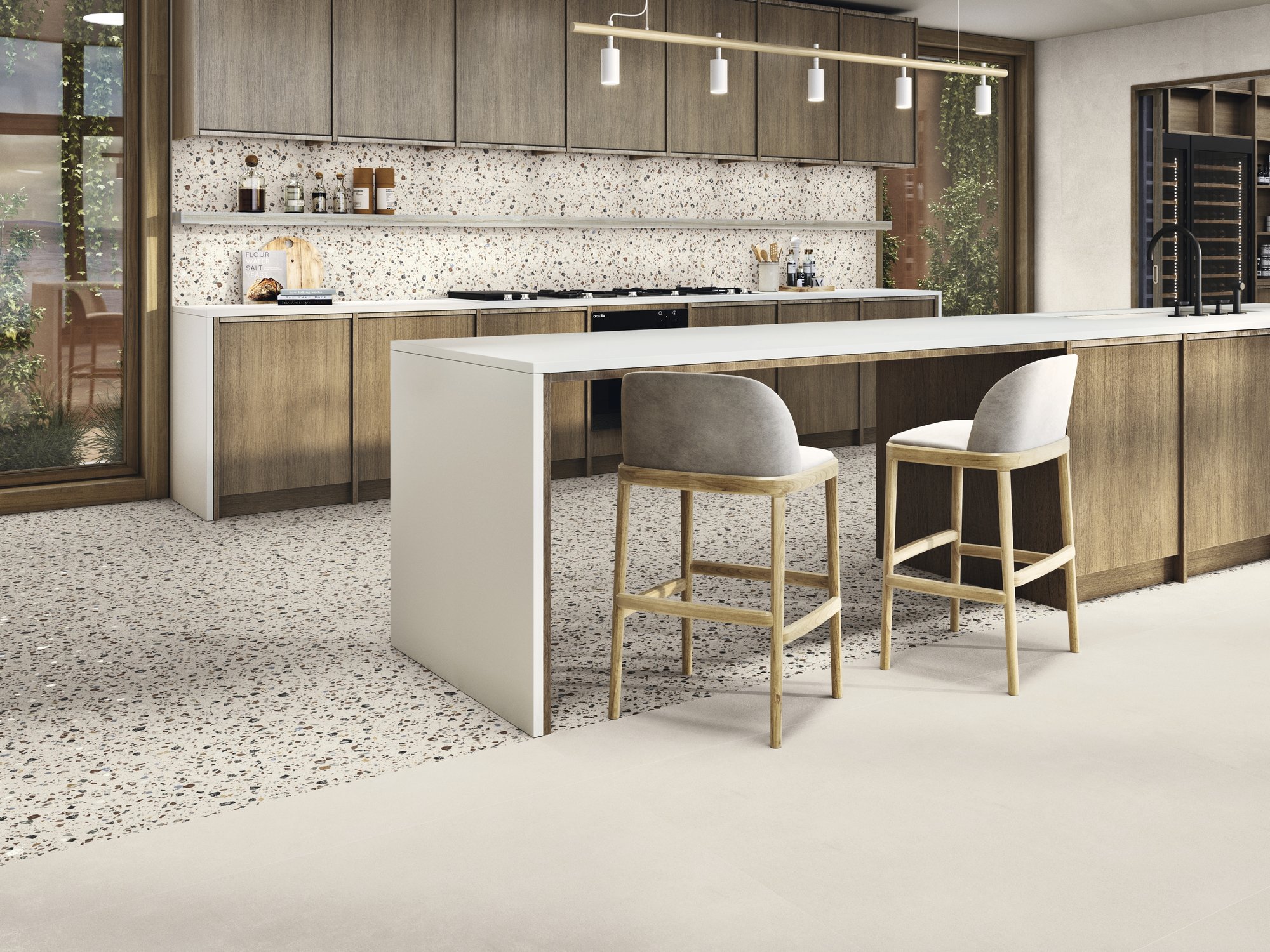 Ape Grupo Коллекция ARGILLAE Neve Mat 120*120 см (J74) в интерьере