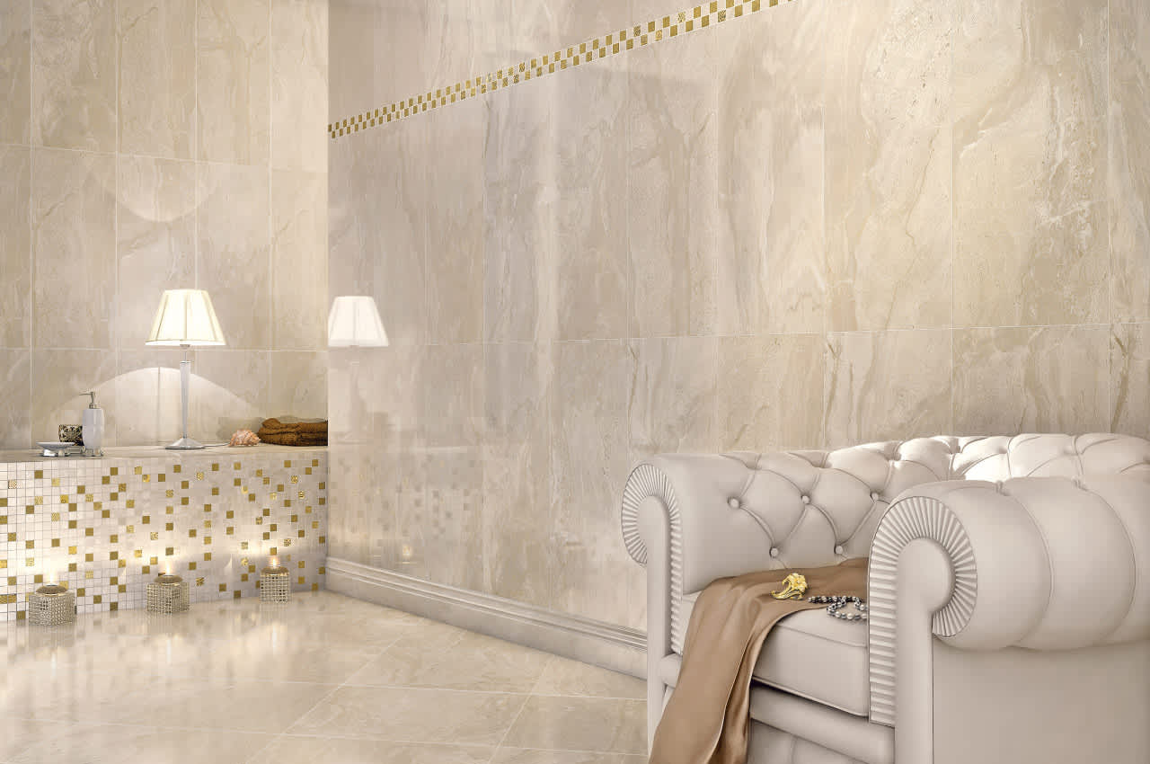 Cinca Коллекция SAN CARLO Полированная Beige 48x48x0.97 см 9014 в интерьере