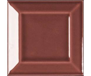 Estudio Ceramico Коллекция METROPOLIS Frame Dark Red Gloss 10*10 см